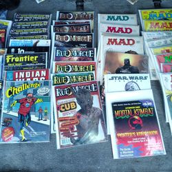 75 Qty Magazines Collection Horror And 1960s Mad 