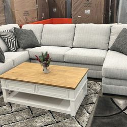 White Long Sectional