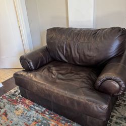 Leather Ashley Furniture Oversized Chair (FREE)