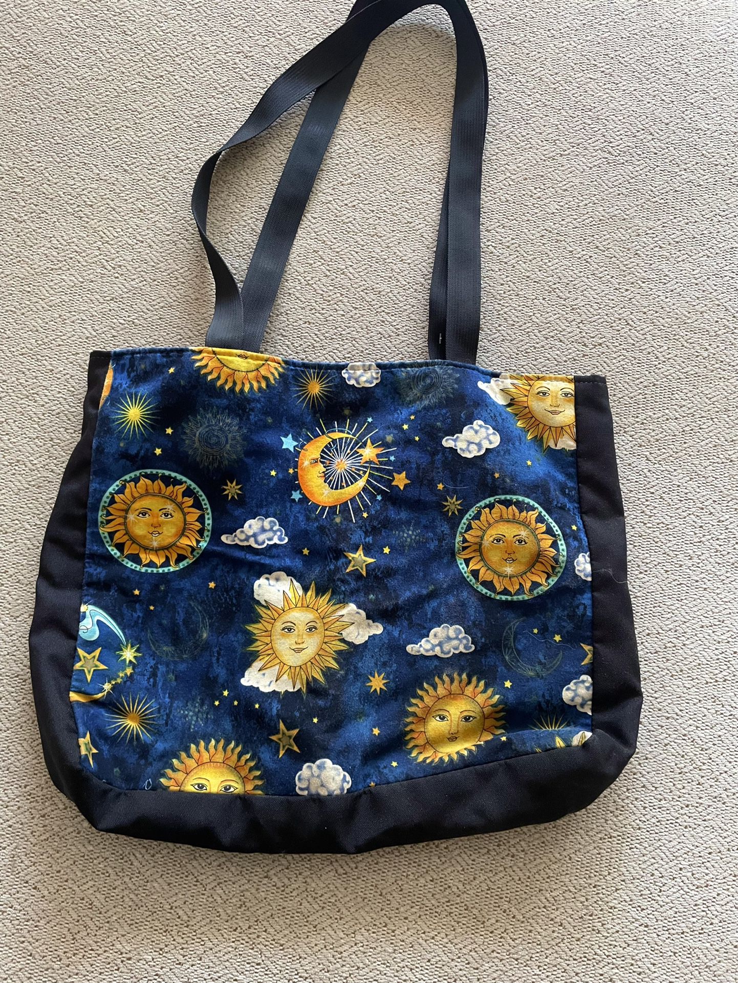 Celestial Moon Sun Tote Bag 