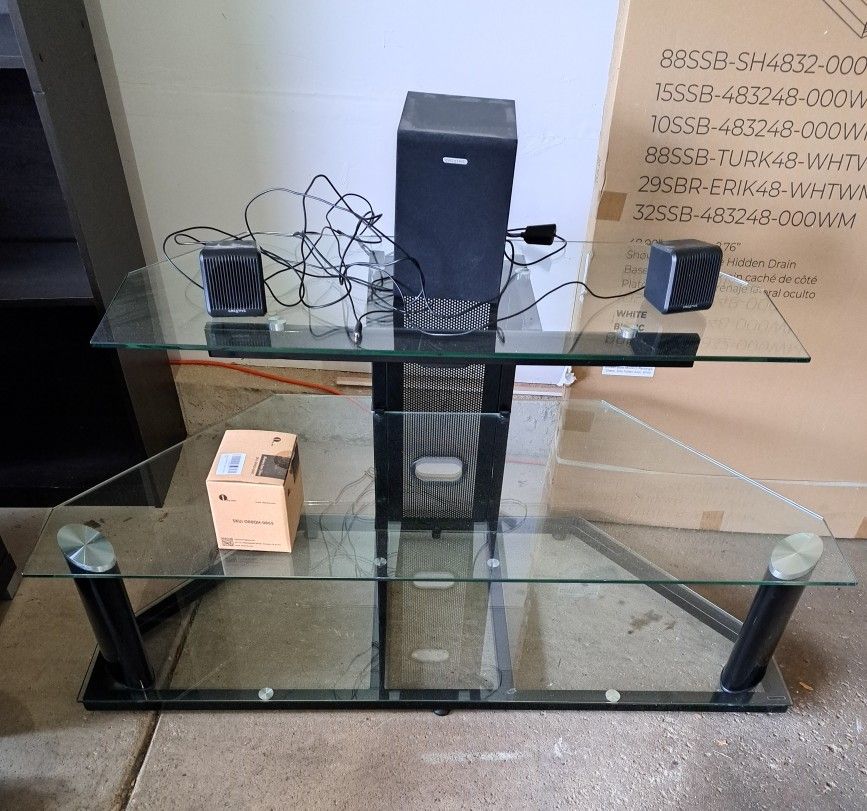 Glass TV STAND
