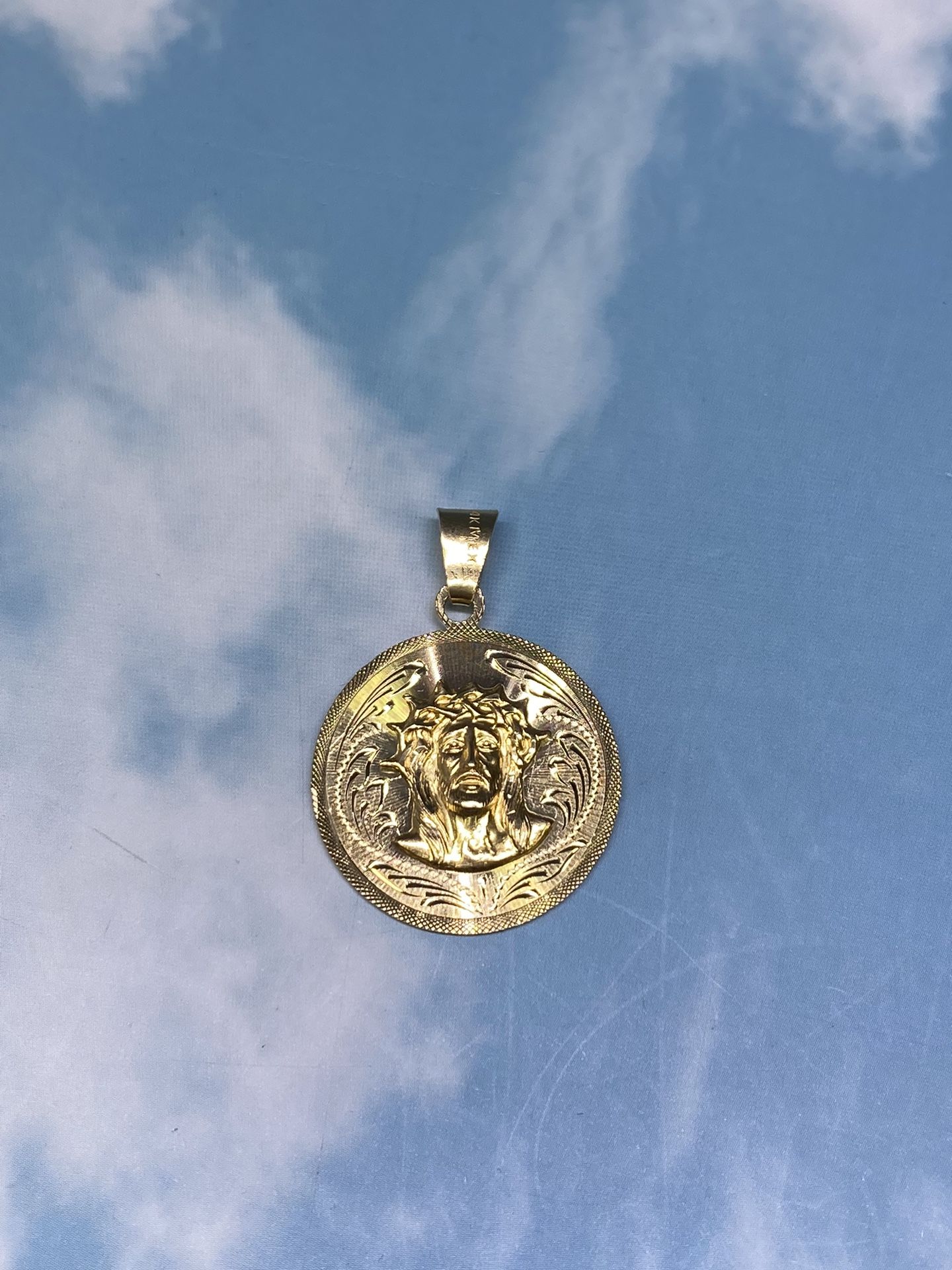 14k Jesus Pendant