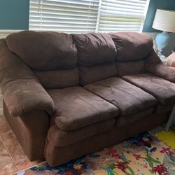 Free Sleeper Sofa With Two Recliners 
