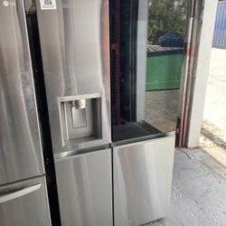 Stainless Steel Smart Side-by-Side InstaView Door-in-Door Refrigerator 