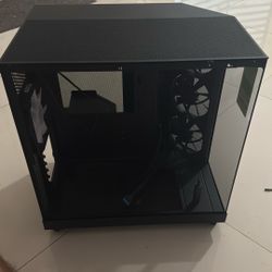NZXT - H6 Flow ATX Mid-Tower PC Case with Dual Chamber - Black and NZXT F120 RGB Core