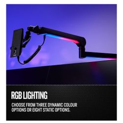 RIG M2 STREAMSTAR PRO HD Wired USB Streaming Microphone MA-1 Low Profile USB Mic Arm with RGB Bundle