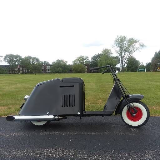 Rat Rod 1949 Cushman 60 series step through scooter- TITLED- Runs Great! Reduced!