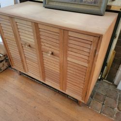 Pine storage cabinet shelf