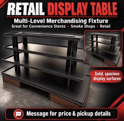 Multi-Level Retail Display Table