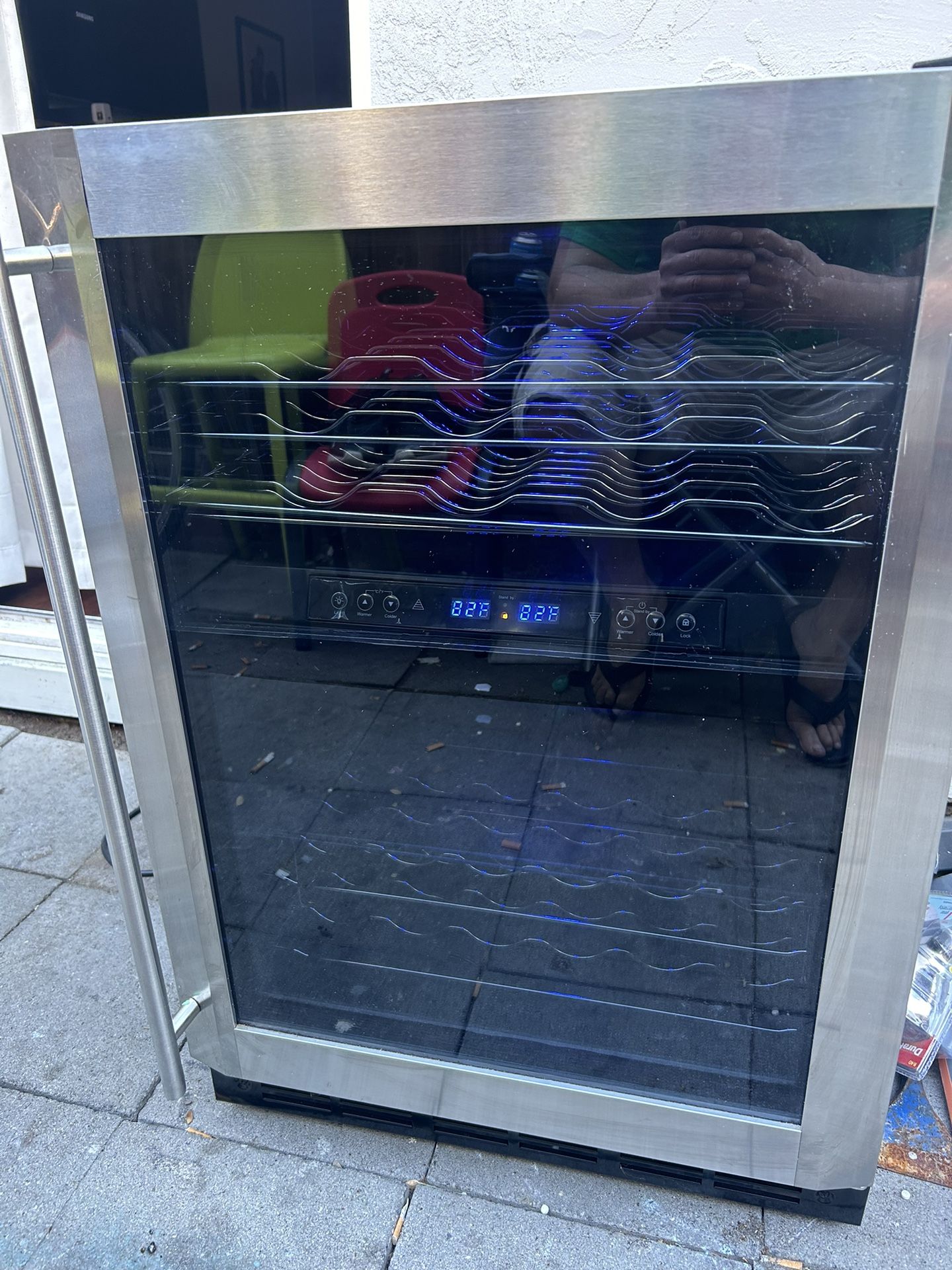 Magic Chef BTWB530ST1 Dual-Zone Wine-and-Beverage Center, Perfect for Use as Freestanding or Countertop Beverage Fridge, 24 Inches, Stainless Steel
