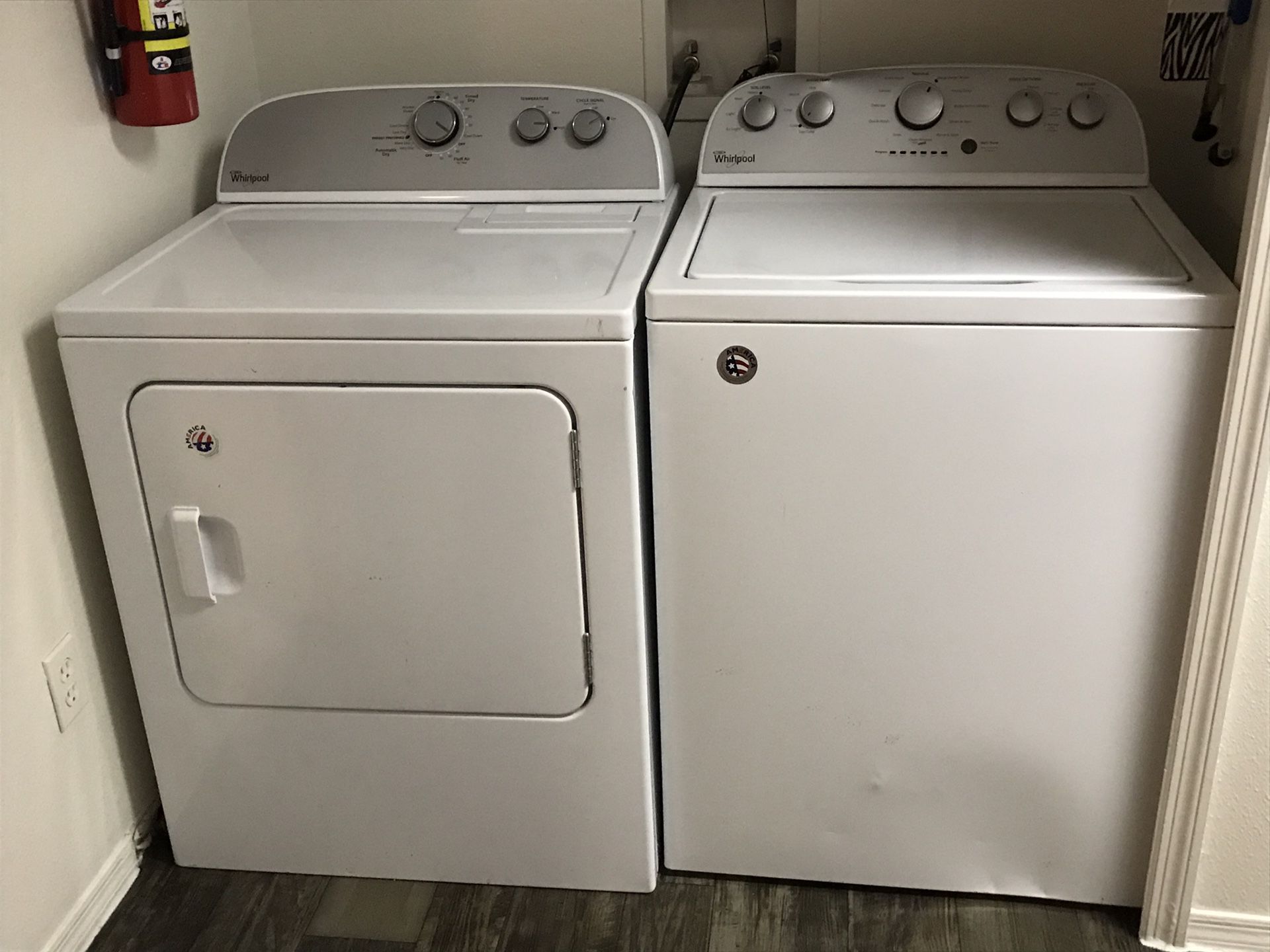 Whirlpool HE washer and dryer set