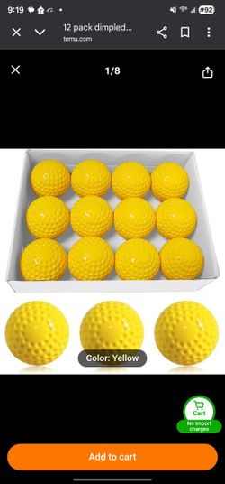 Pitching Machine Dimple Balls