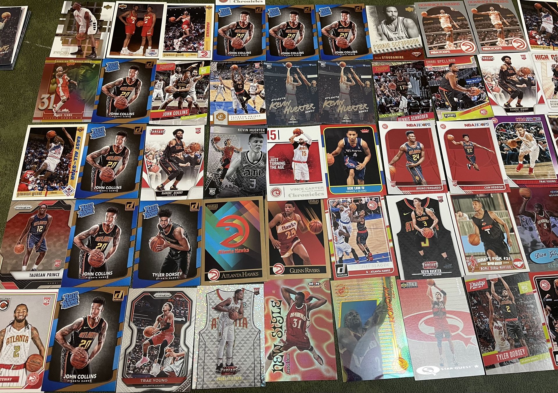 Lot of 51 Atlanta Hawks Basketball Cards-Stars-Inserts-Rookies Past & Present