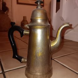 An Antique 12 In Tall Siver Coatesmd Over Brass