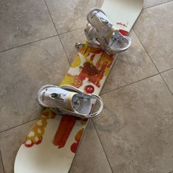 Burton Feather 149 Snowboard All Mountain Ultralight And Lexa Bindings 