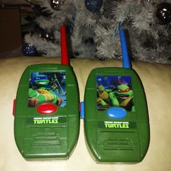 Ninja turtle walkie talkies opened never played with