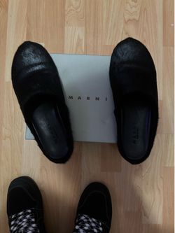 Black Marni slides size men’s 11