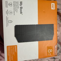 Western digital 8TB Desktop External Hard Drive 