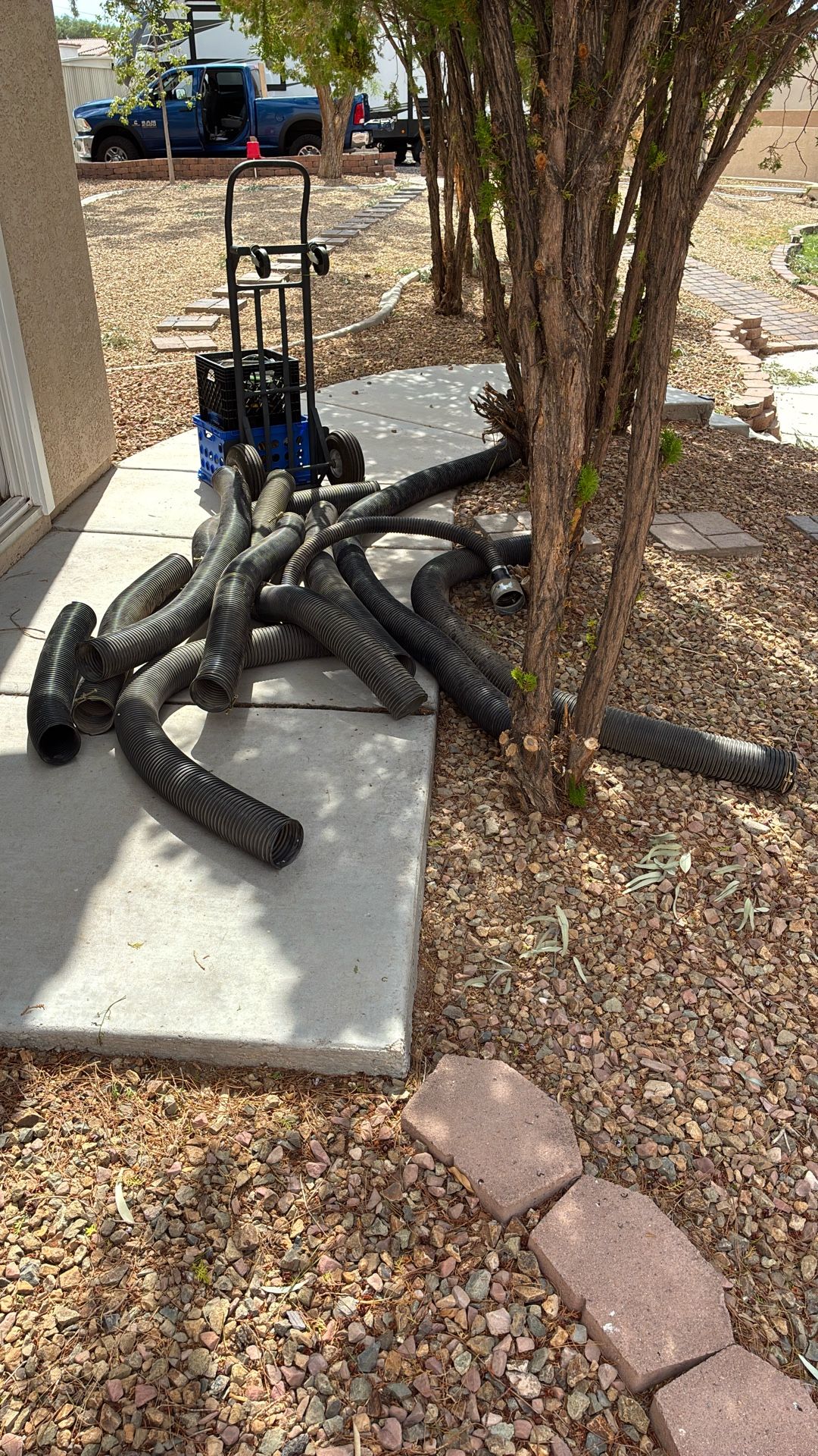 Approximately 70’ Dust Collecting Hoses