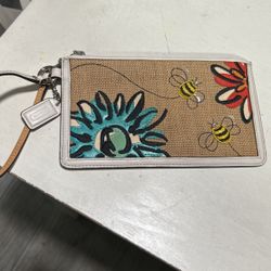 Coach Bumble Bee Wristlet 