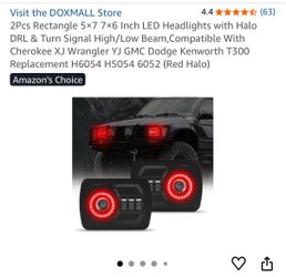 Car headlights with halo ( new)