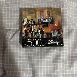 DIsney 101 Dalmatians Puzzle 500 Piece  11X14 Inches Used As Display Only