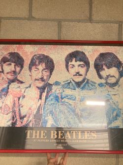 The Beatles photomosaic poster