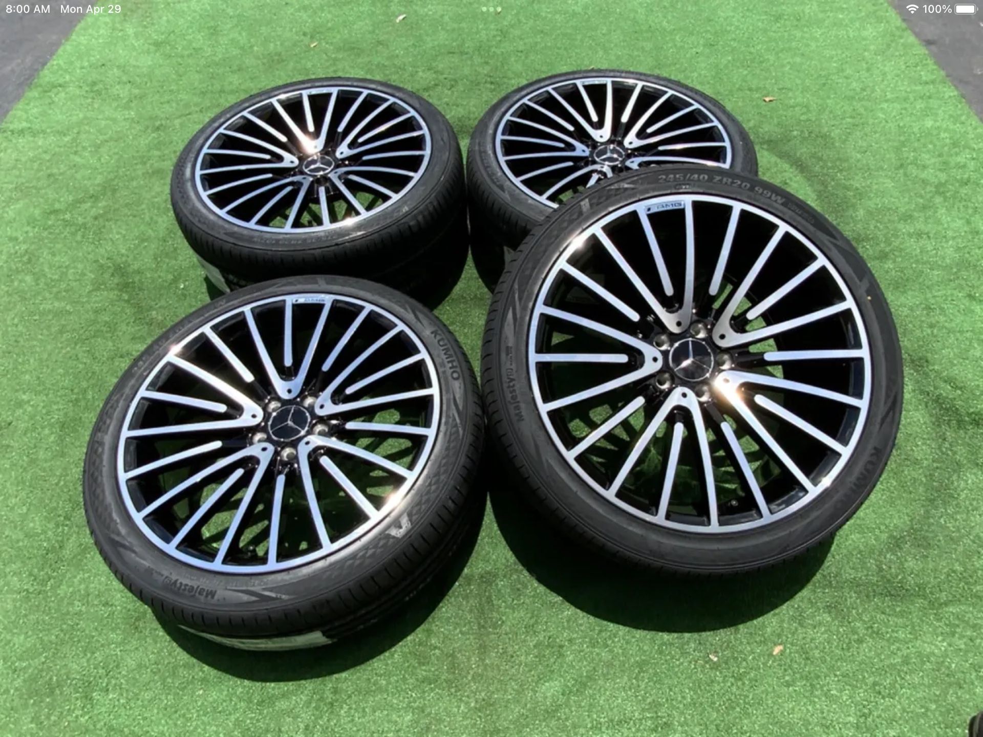  Mercedes-Benz S550 S560 S450 Wheels OE Style Rims AMG Tires Gloss Black