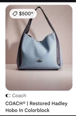 Coach color block Hobo bag, retails for $500