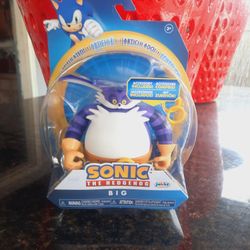 🔥 JAKKS PACIFIC SONIC THE HEDGEHOG "BIG THE CAT w/ RINGS" ACTION FIGURE 2022 🔥