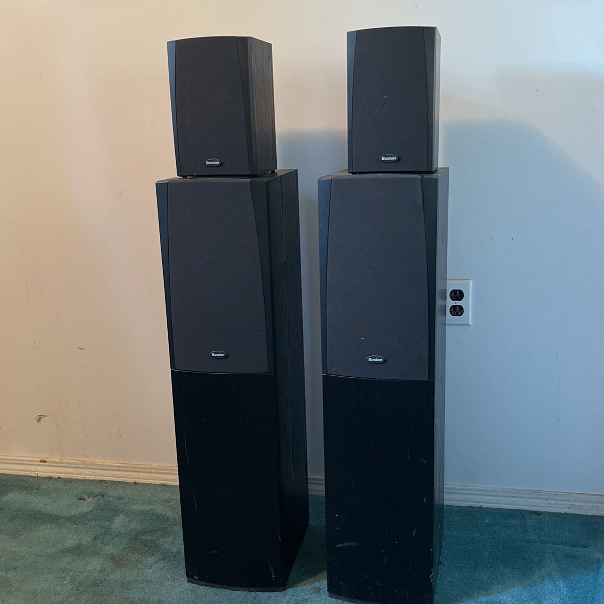 Boston Cr65 Cr95 Speaker Set Combo Electronics Surround Tower Sound 