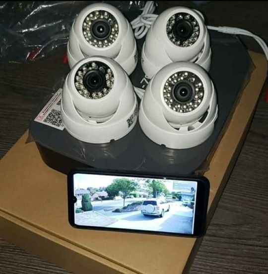 4 Camaras De Seguridad 4 CCTV Security Cameras