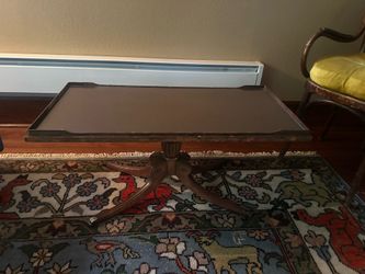 Antique wood coffee table