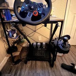 Logitech G29 With Shifter with Box And Stand Included 