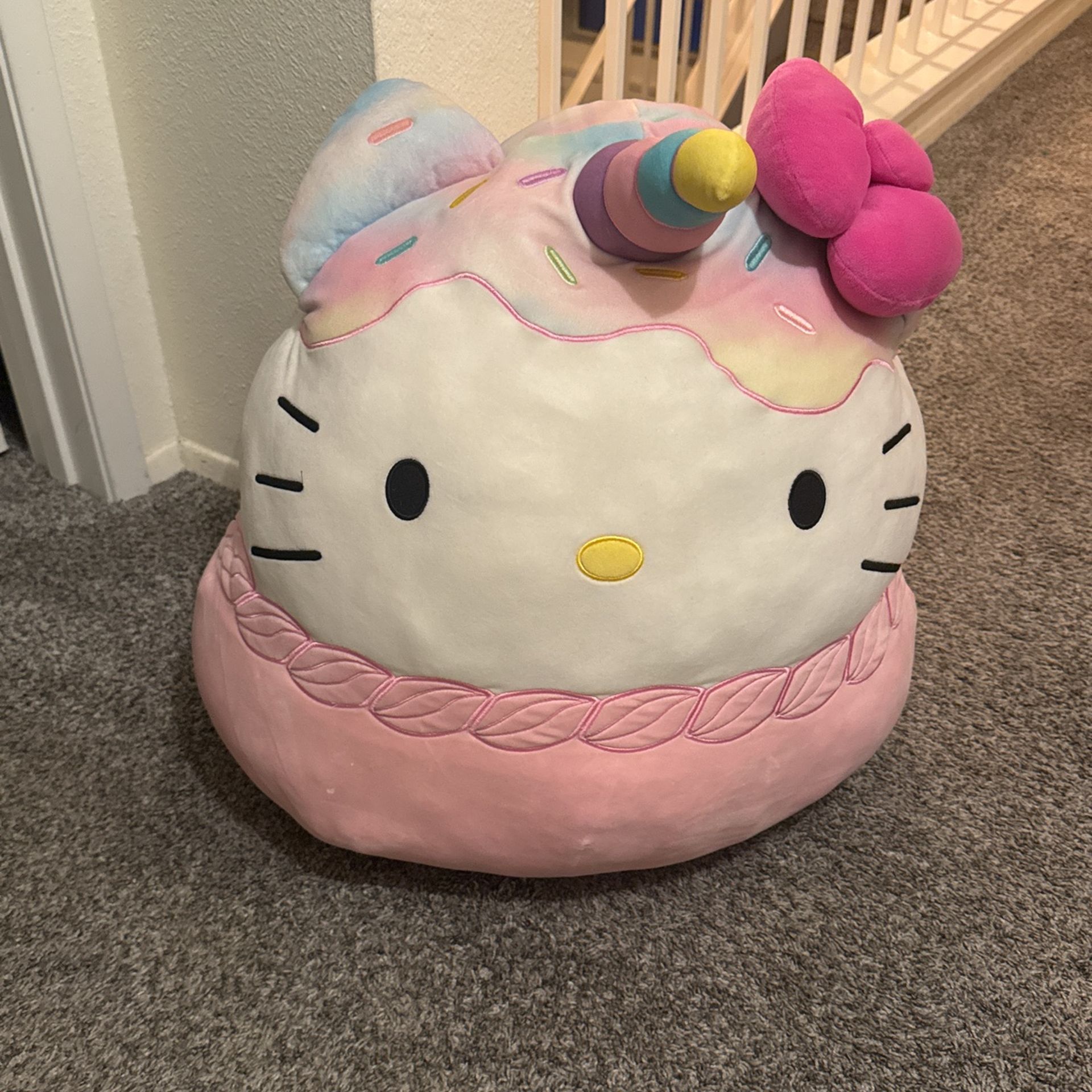 Jumbo hello kitty Bday squishmallow