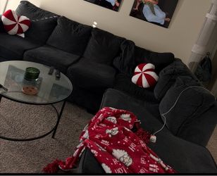 Dark Grey/ Black Couch