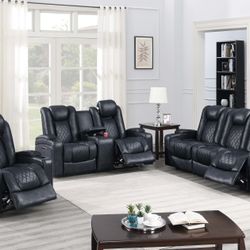 New Luxury Power Recliner Couch , Loveseat and Chair/ Includes Free Delivery 🚚 and Assembling!