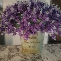 Vase with Lavender Flowers 