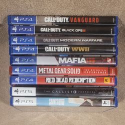 HUGE SELECTION OF PS4 & A COUPLE PS5 VIDEO GAMES * CHECK OUT ALL 4 PICS SONY PLAYSTATION DISK DISC
