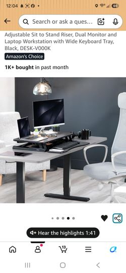 Standing desk from Amazon
