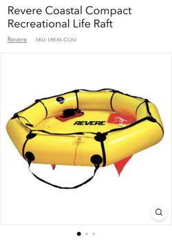 6-Man LifeRaft with Canopy: Revere Coastal Compact