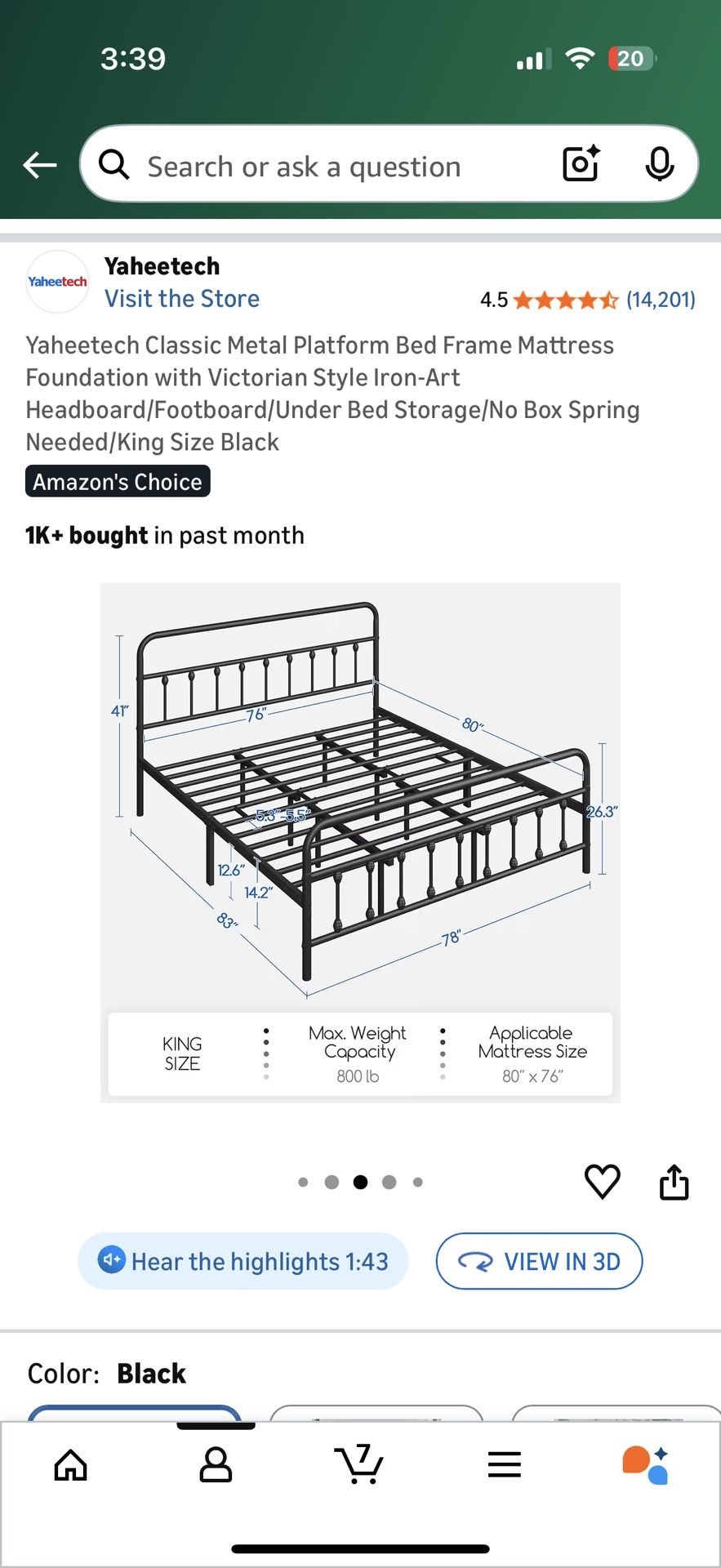Free King Size Metal Bed Frame