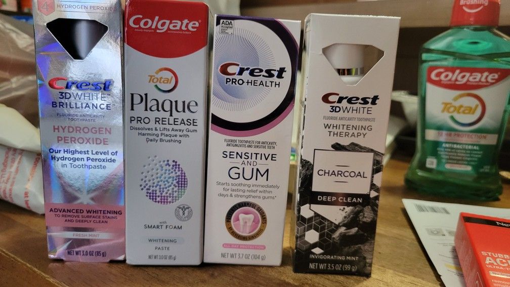 Colgate And Crest Toothpaste $5 Each