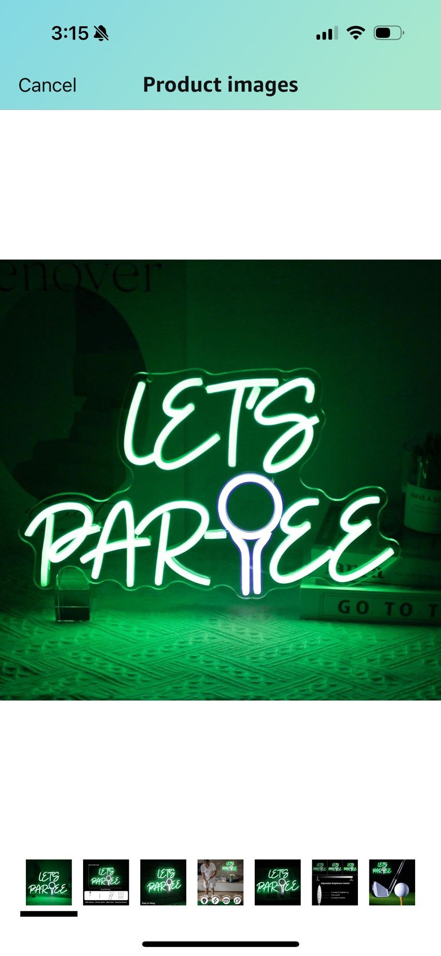 Golf Led Neon Sign
