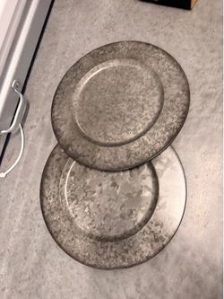 Bee & Willow Black Galvanized Charger Plates