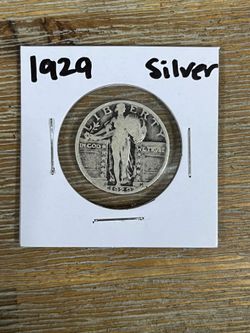 Standing liberty Quarter 1929-p silver coin