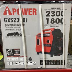 NEW IN BOX A-iPower 2300-Watt Recoil Start Gasoline Powered Ultra-Weight Inverter Generator with 80cc OHV Engine and CO Sensor Shutdown