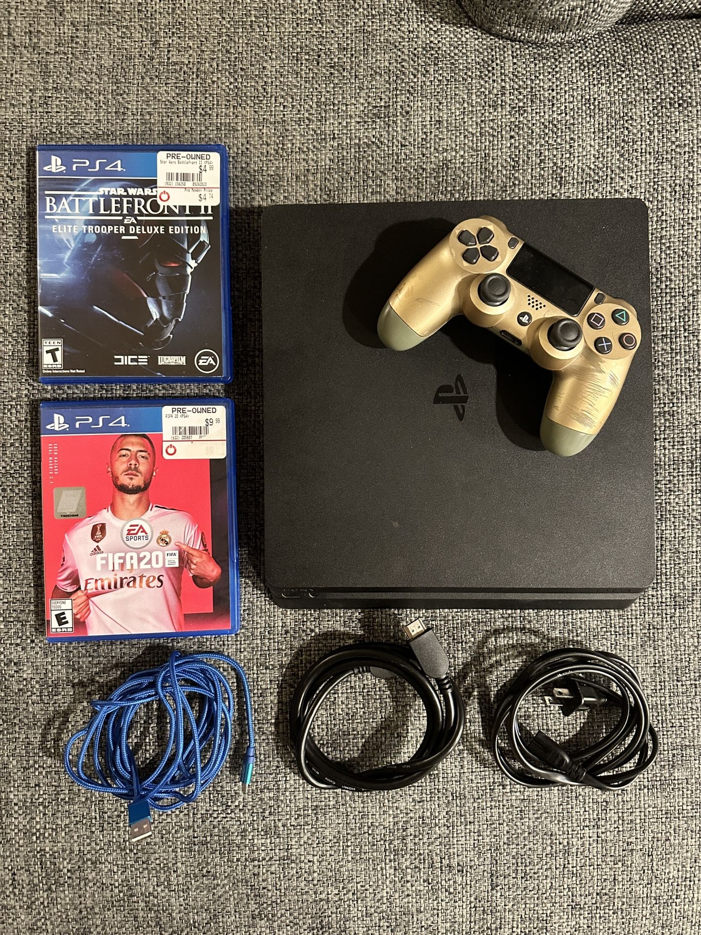 Ps4 Slim 1Tb 2 Games 1 Controller All Cables for Sale in Fremont, CA