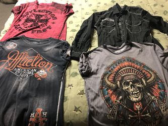 Men’s affliction shirts