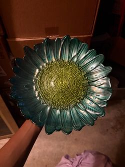 Sun flower ceramic glass